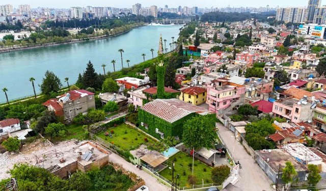 Botanik bahçeyi andıran cami, yeniden sarmaşıklarına kavuştu