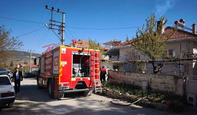 Burdur'da baca yangını söndürüldü
