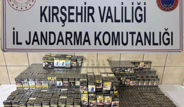 Çiçekdağı'nda kaçak sigara operasyonu