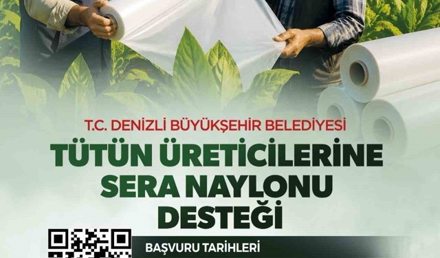 Denizli'de tütün üreticisine destek