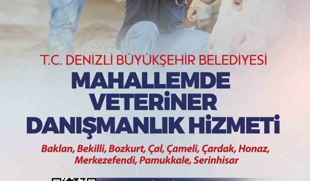 Denizli'nin veteriner danışmanlık hizmeti projesinde yeni dönem başlıyor