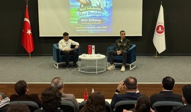 Düdükten rotaya: Mete Kalkavan öğrencilerle deneyimlerini paylaştı