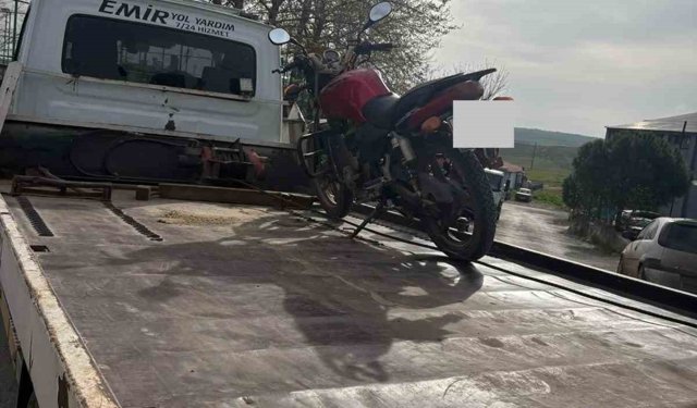 Edirne'de motosikletliye 24 bin 162 TL ceza