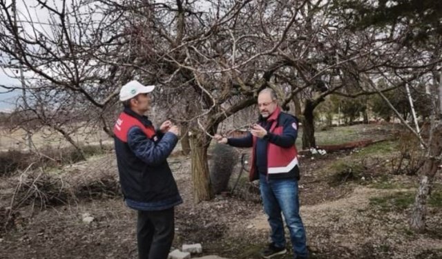 Elazığ'da zirai don mesaisi