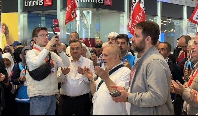 Hac kafilesi İstanbul Havalimanı'ndan kutsal topraklara dualarla uğurlandı