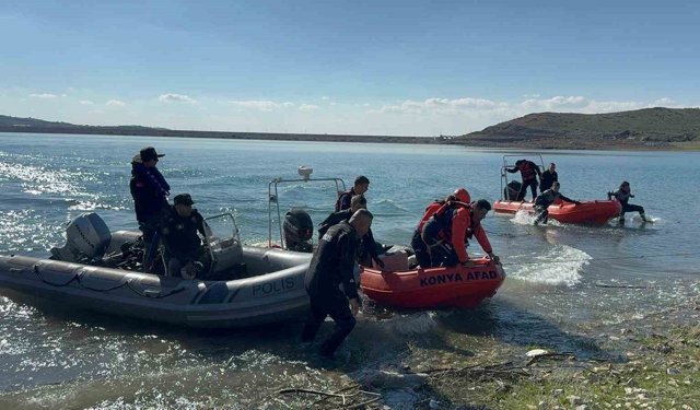 İvriz Baraj Gölü'nde gerçeğini aratmayan tatbikat