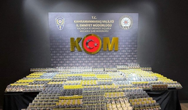 Kahramanmaraş'ta kaçak telefon ve sigara operasyonu