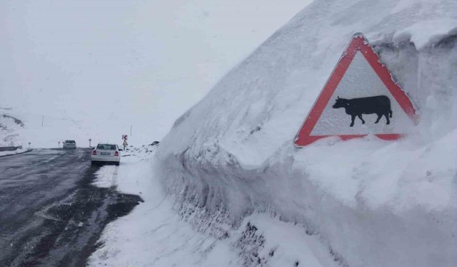 Kar kalınlığı tabela boyunu geçti