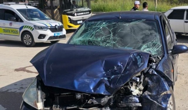 Karabük'te iki otomobil çarpıştı: 3 yaralı