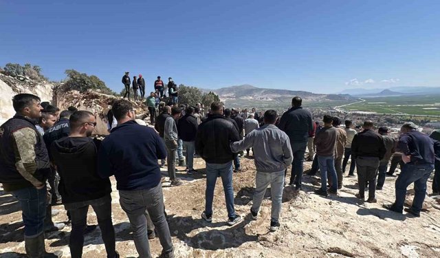 Karamanlı'da vatandaşlar mermer ocağına karşı ayaklandı