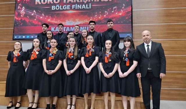 Kastamonulu öğrenciler koro yarışmasının bölge finalinde 1'inci oldu