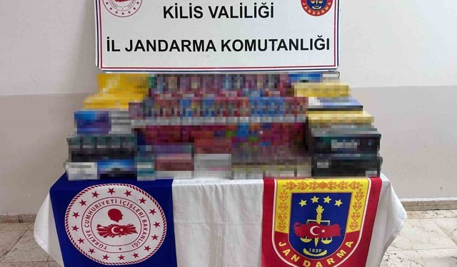 Kilis'te 1 milyon 150 bin lira değerinde kaçak ürün ele geçirildi