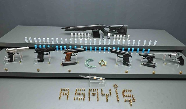 Kırşehir'de şok uygulamada silah ele geçirildi