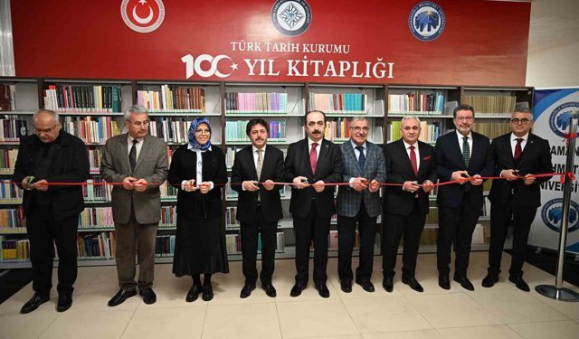 KMÜ'de 'Türk Tarih Kurumu 100. Yıl Kitaplığı' açıldı