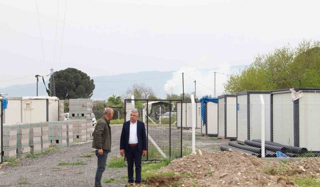 Köşk'te sokak hayvanları için barınak çalışması sürüyor