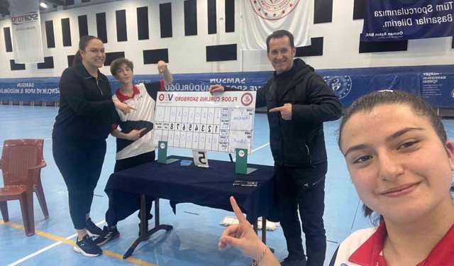 Kütahya'nın gururu pazarlar Spor Lisesi Floor curling'de Türkiye dördüncüsü oldu