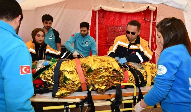 Lüleburgaz'da sel tatbikatı yapıldı