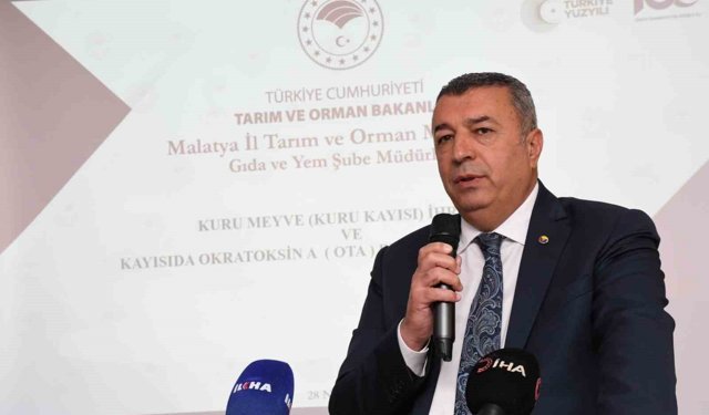 Malatya'da kayısıda pestisit ve okratoksin uyarısı