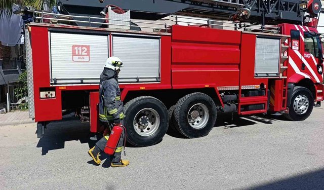 Manavgat'ta baca yangını söndürüldü