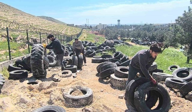 Mardin Büyükşehir Belediyesi, 100 ton atık lastiği geri dönüşüme kazandırdı