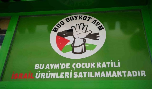 Muş'ta boykot ürünlerini raflarına almayan yeni market hizmete açıldı