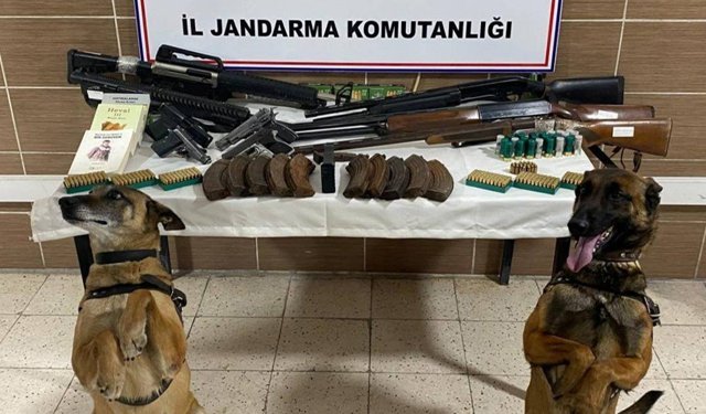 Muş'ta silah ve mühimmat ele geçirildi