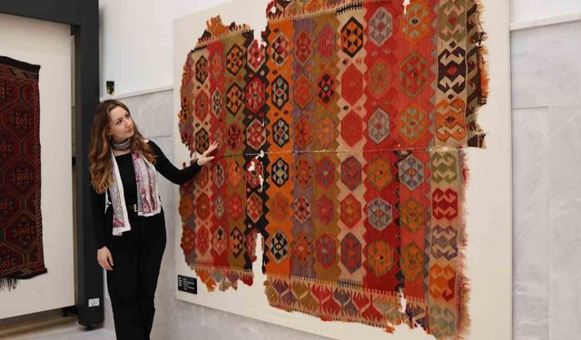 Müzede sergilenen kilimler asırlık motifleri gelecek nesillere aktarıyor