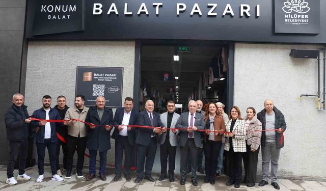 Nilüfer'in 8'inci giyim pazarı Balat'ta açıldı