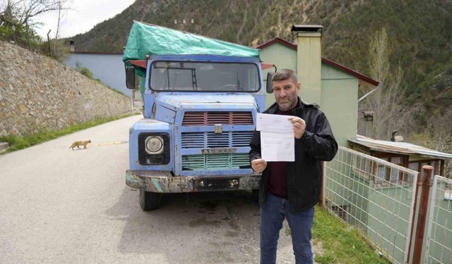 Odunluk olarak kullanılan kamyona kesilen köprü cezası Bakan Uraloğlu'nun talimatıyla iptal edildi