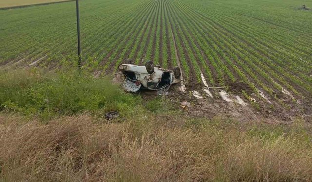 Otomobil takla attı, 4 yaralı