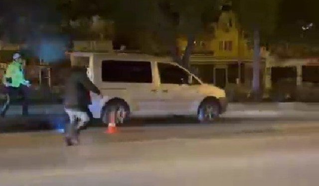 Polisin üzerine araç süren sürücüye 200 bin TL ceza