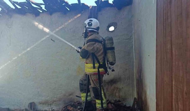 Reyhanlı'da müstakil ev yandı