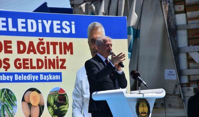 Şahinbeyli çiftçilere sertifikalı fide desteği