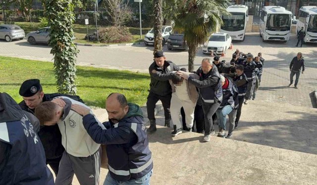 Samsun merkezli suç örgütü operasyonu: 25 gözaltı