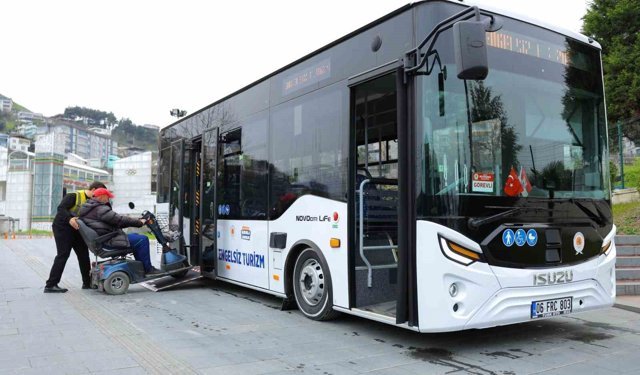 Samsun'da Engelsiz Turizm Otobüsü hizmette