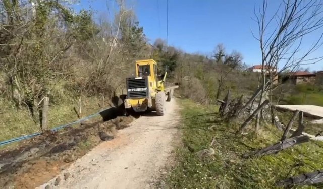 Sinop'ta kırsal yollarda bakım çalışmaları