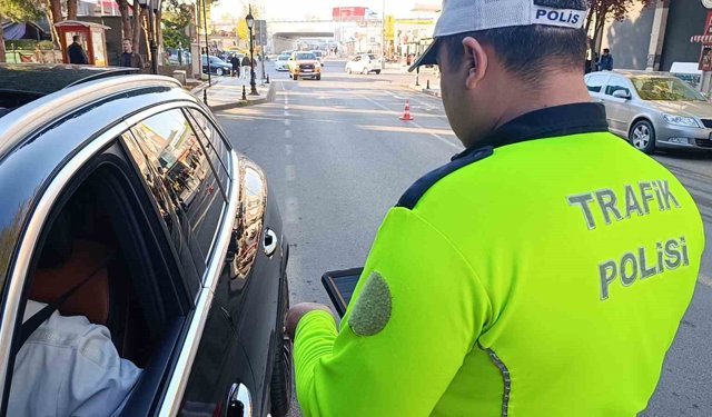 Tekirdağ'da trafik denetimi: 65 araç kontrol edildi