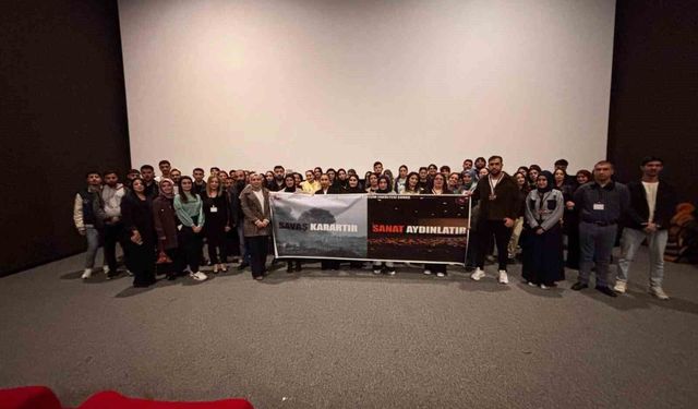 Üniversite öğrencilerinden barış temalı sosyal sorumluluk projesi