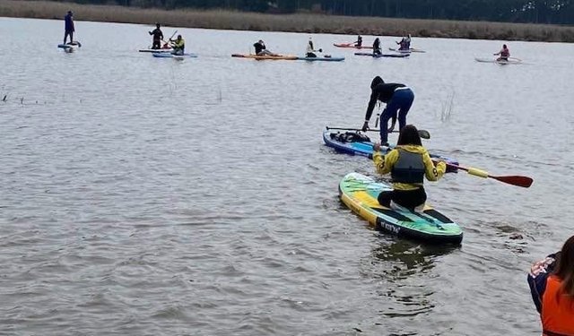 Yayla gölü, kana sporcularını ağırladı