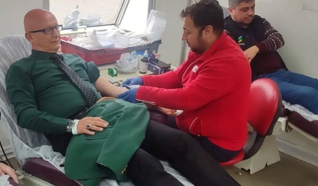 Yenipazar İlçe Milli Eğitim'den kan bağışına destek