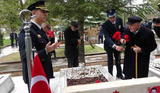 Yozgat Şehitliği'nde Türk Polis Teşkilatı kuruluş yıl dönümü duygusal anlarla kutlandı