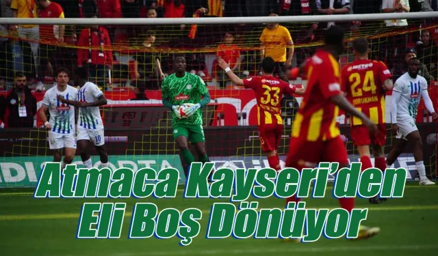 Çaykur Rizespor Kayseri'de umduğunu bulamadı