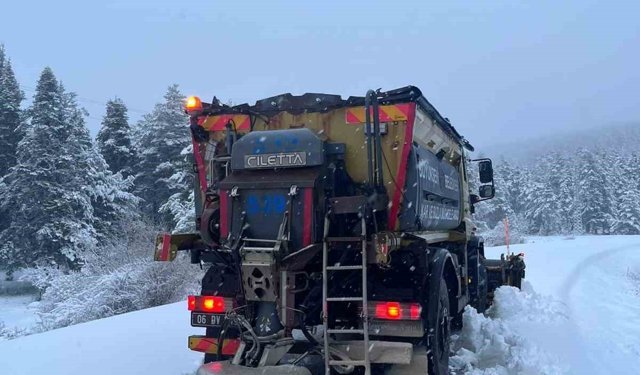 Ankara'da kar yağışı etkili oldu