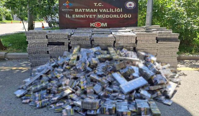Batman'da 14 bin 600 paket gümrük kaçağı sigara ele geçirildi
