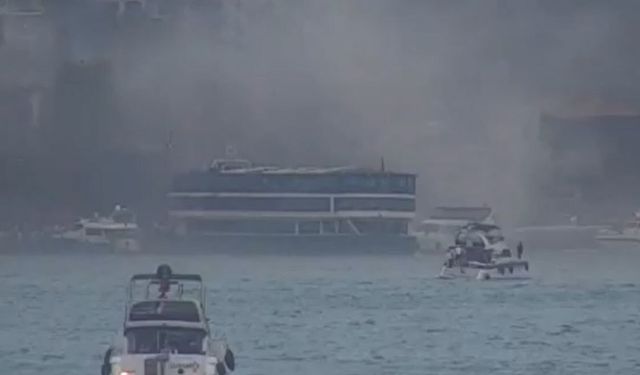 Bebek Sahili'nde teknede çıkan yangın söndürüldü