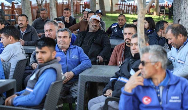 Çameli Belediyesi personeli 1 Mayıs'ta bir araya geldi