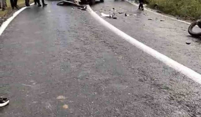 Diyarbakır'da otomobil ile motosiklet kafa kafaya çarpıştı: 1 yaralı