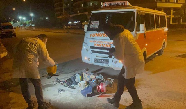Elektrikli bisiklet sürücüsünün ölümüyle sonuçlana kaza kamerada