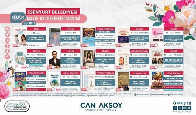 Esenyurt Belediyesi Mayıs ayı kültür sanat etkinlikleri başlıyor