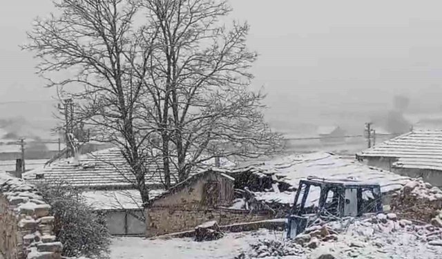 Eskişehir'in kırsalı mayıs ayında beyaza büründü